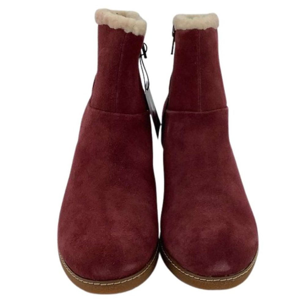 Hush Puppies | Women's Ani Hyde IIV Ankle Boots | Burgundy | Various Sizes - Picture 2 of 7